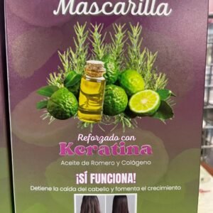 Bergamota Mascarilla reforzada con keratina